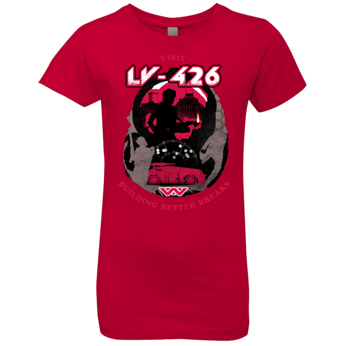 T-Shirts Red / YXS Better Worlds Girls Premium T-Shirt