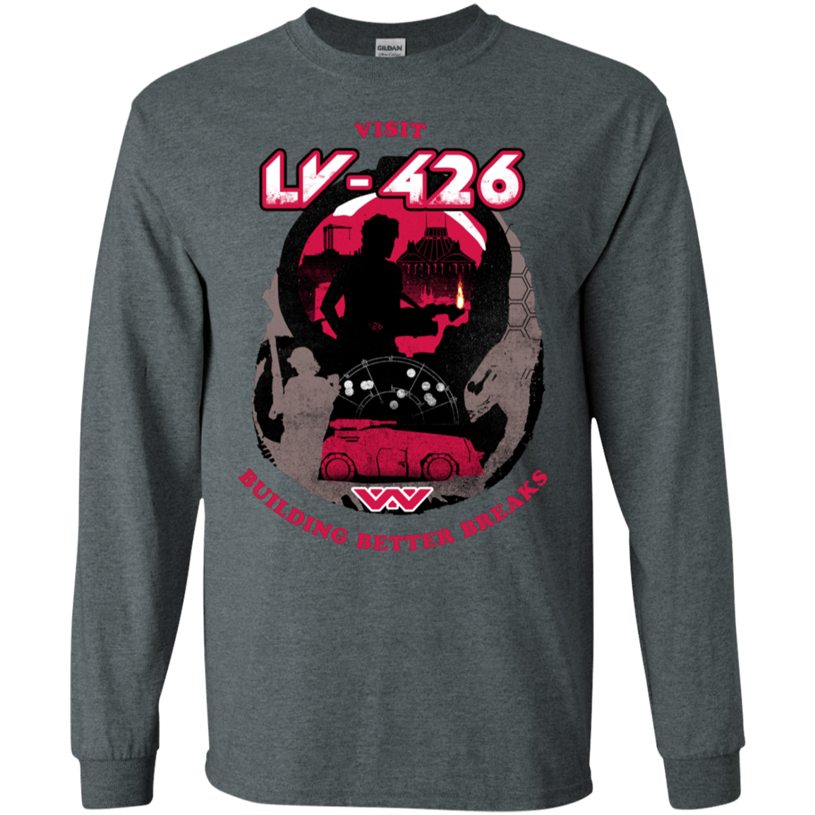 T-Shirts Dark Heather / S Better Worlds Men's Long Sleeve T-Shirt