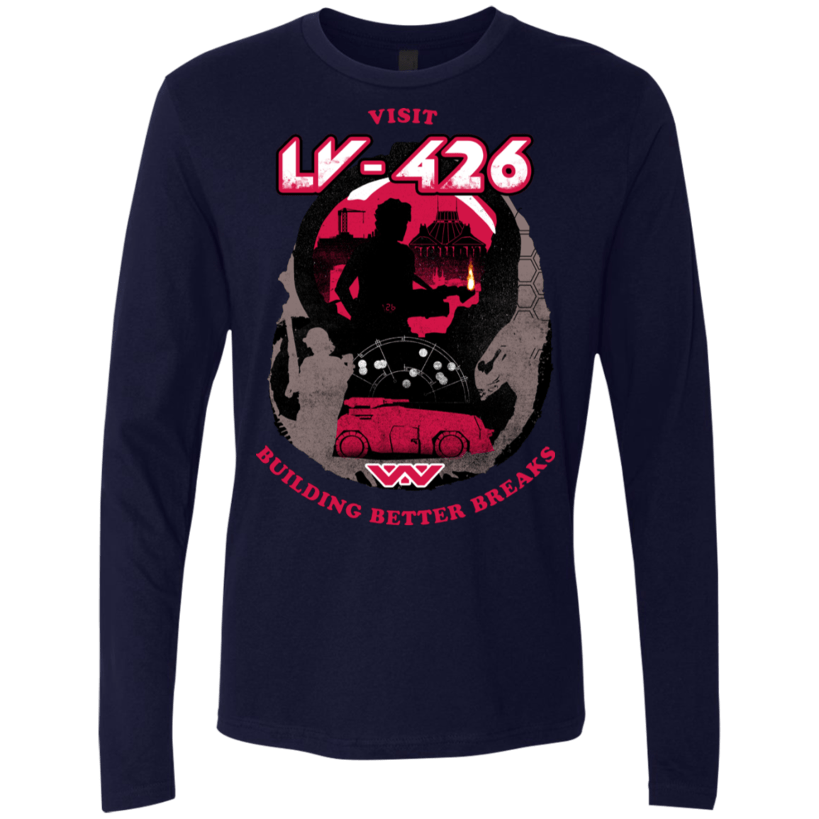 T-Shirts Midnight Navy / S Better Worlds Men's Premium Long Sleeve