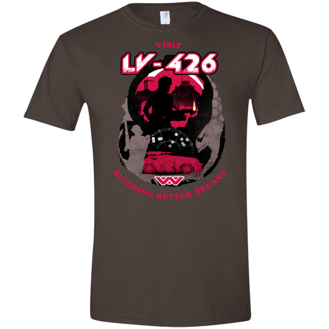 T-Shirts Dark Chocolate / S Better Worlds Men's Semi-Fitted Softstyle