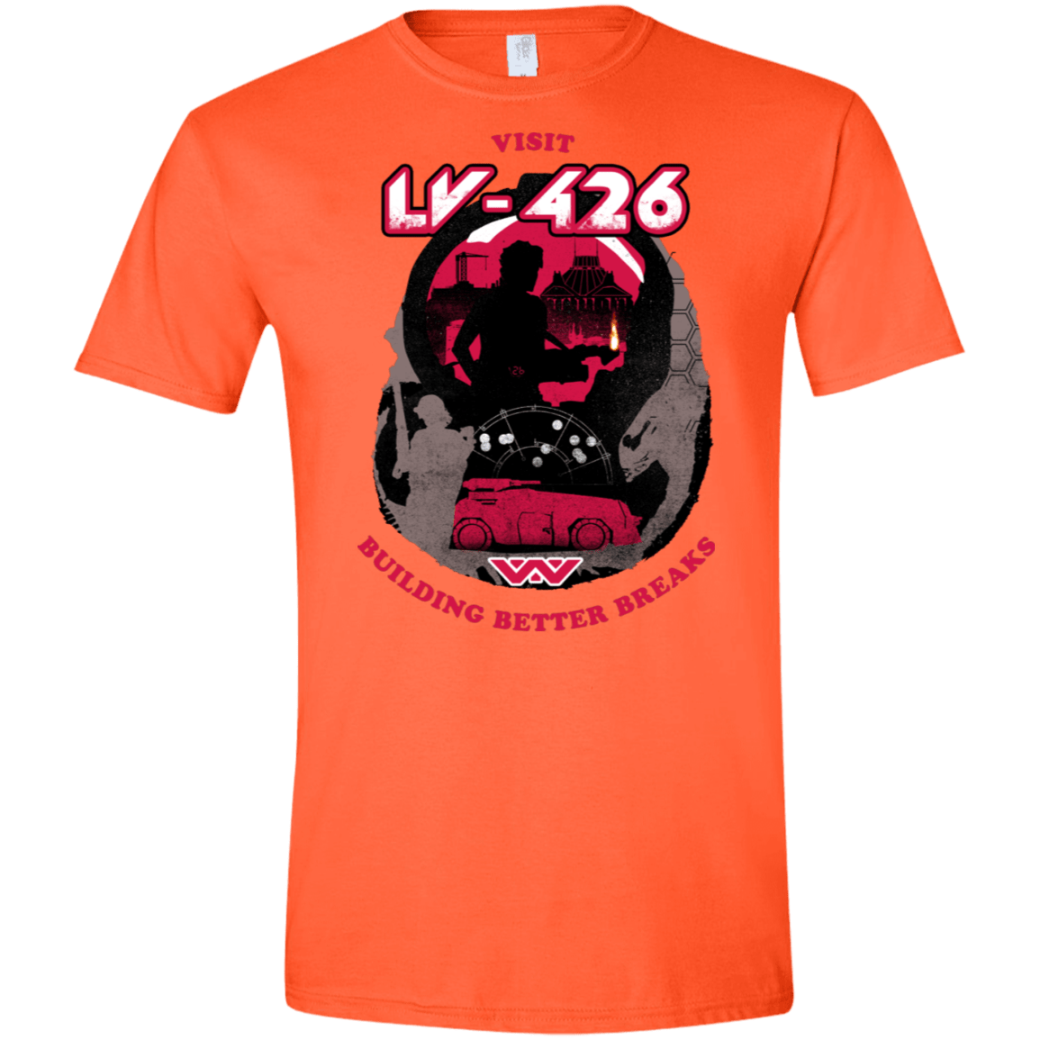 T-Shirts Orange / S Better Worlds Men's Semi-Fitted Softstyle