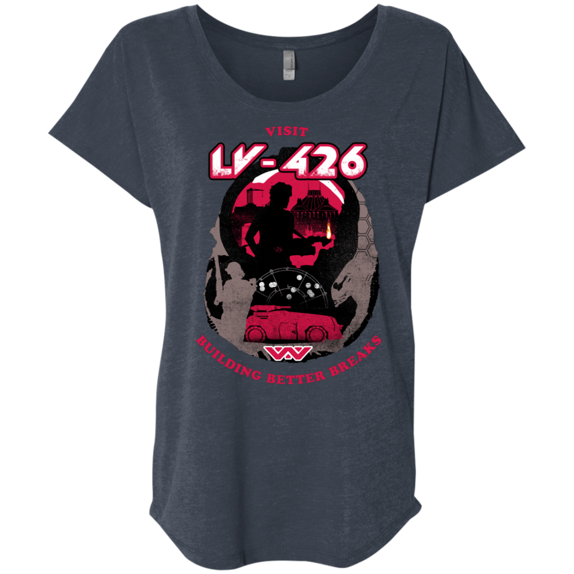 T-Shirts Vintage Navy / X-Small Better Worlds Triblend Dolman Sleeve