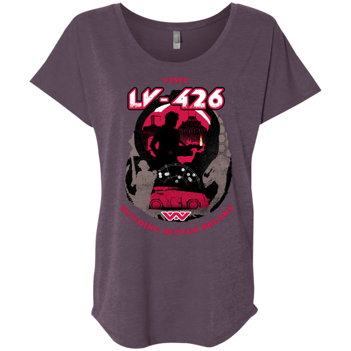 T-Shirts Vintage Purple / X-Small Better Worlds Triblend Dolman Sleeve