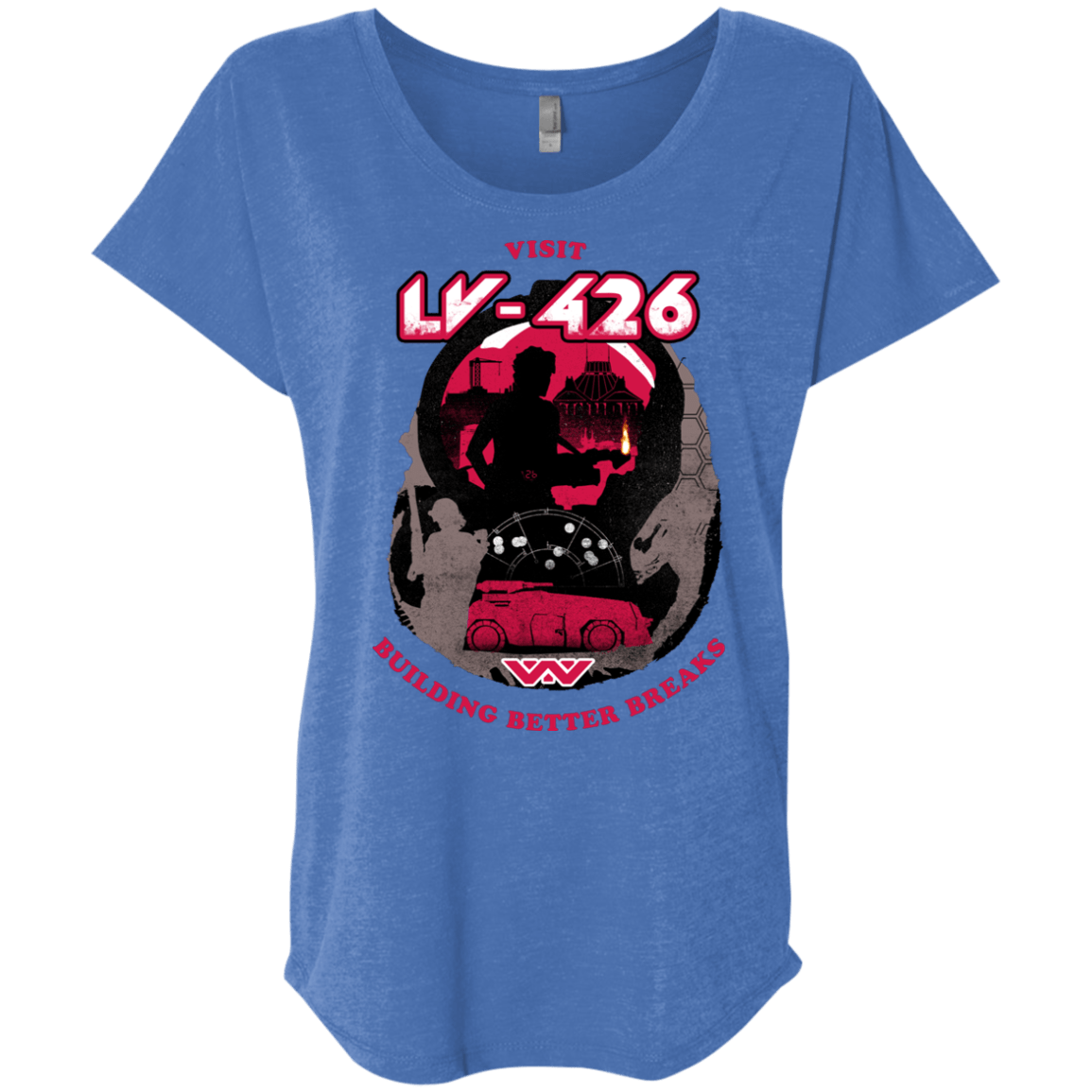 T-Shirts Vintage Royal / X-Small Better Worlds Triblend Dolman Sleeve