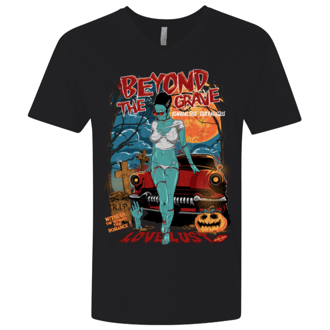 T-Shirts Black / X-Small Beyond The Grave Men's Premium V-Neck