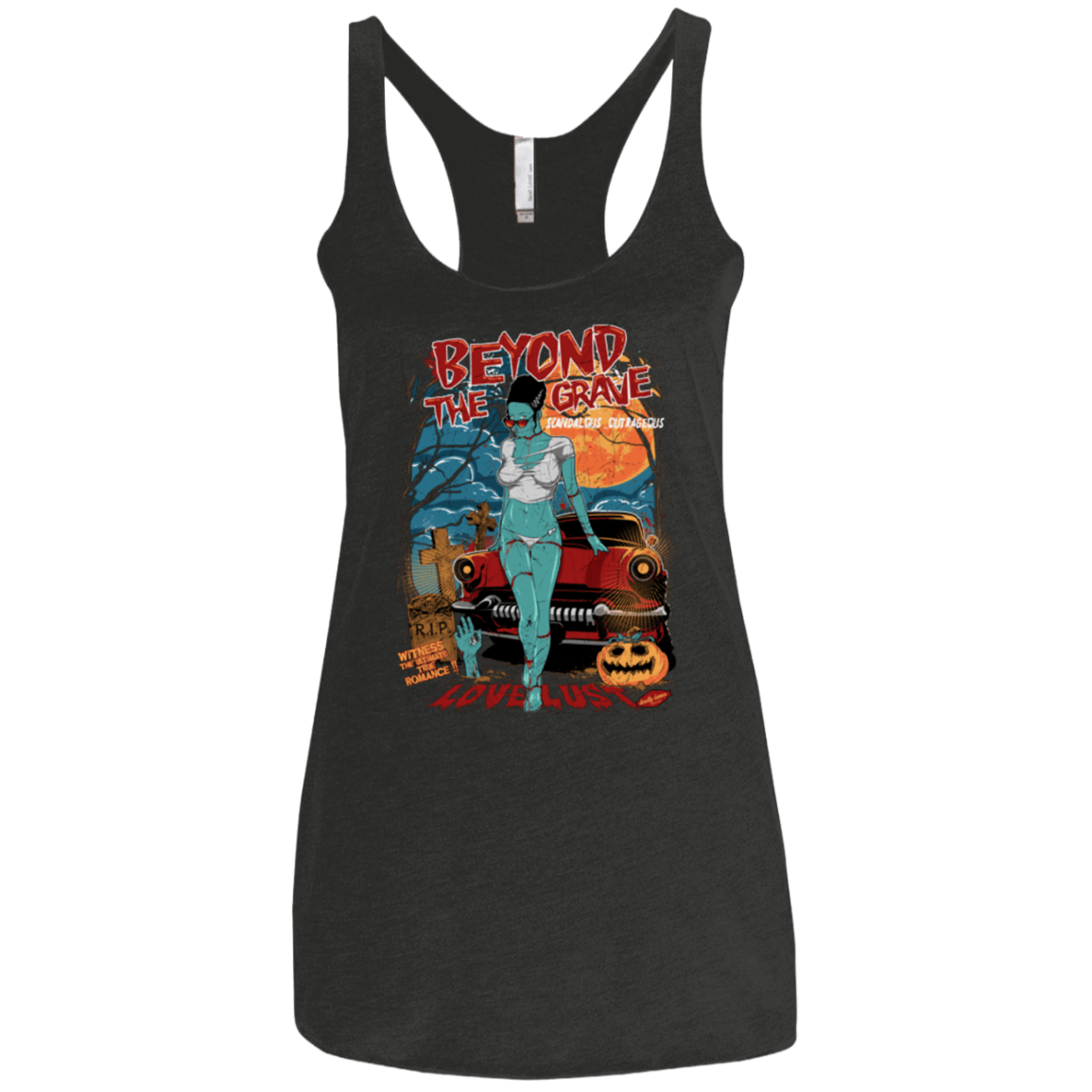 T-Shirts Vintage Black / X-Small Beyond The Grave Women's Triblend Racerback Tank