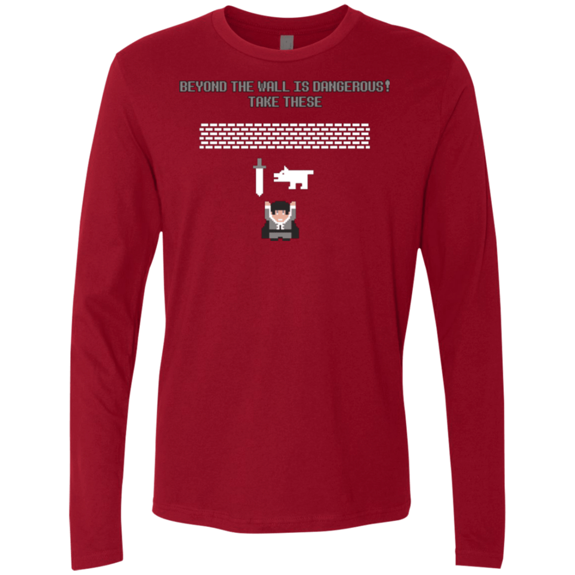 T-Shirts Cardinal / Small Beyond the Wall Men's Premium Long Sleeve