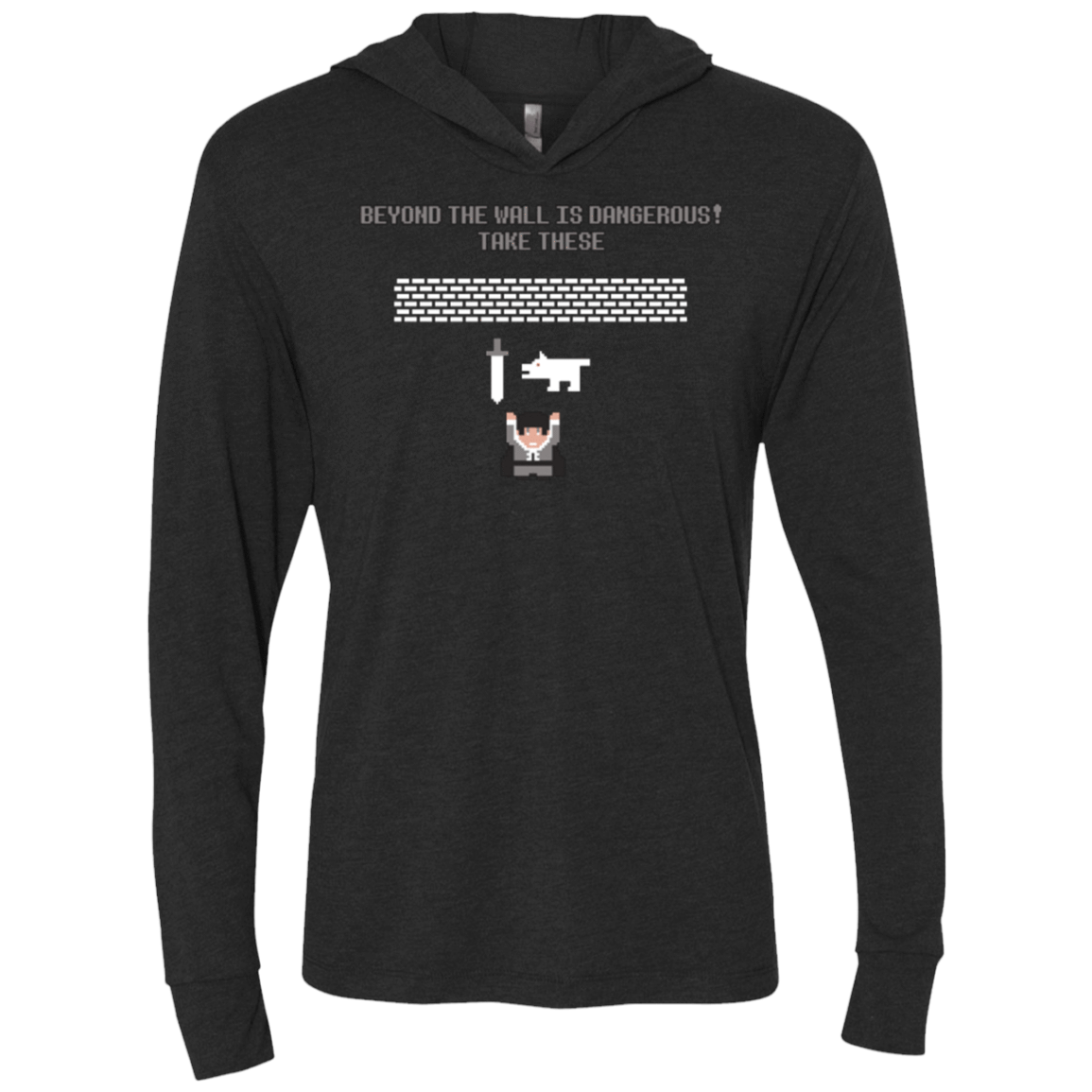 T-Shirts Vintage Black / X-Small Beyond the Wall Triblend Long Sleeve Hoodie Tee