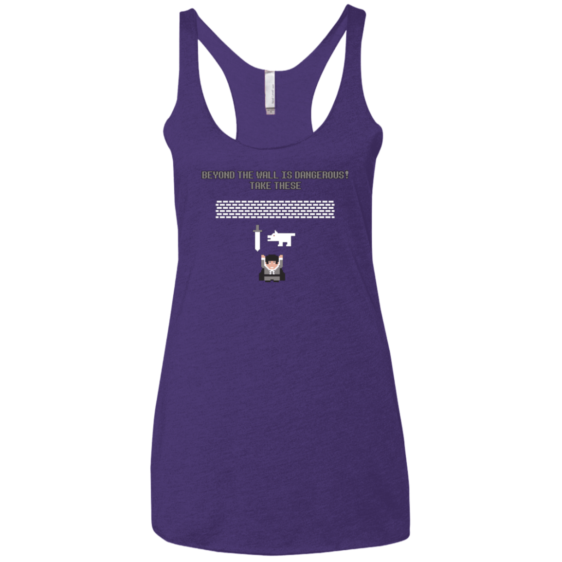 T-Shirts Purple / X-Small Beyond the Wall Women's Triblend Racerback Tank