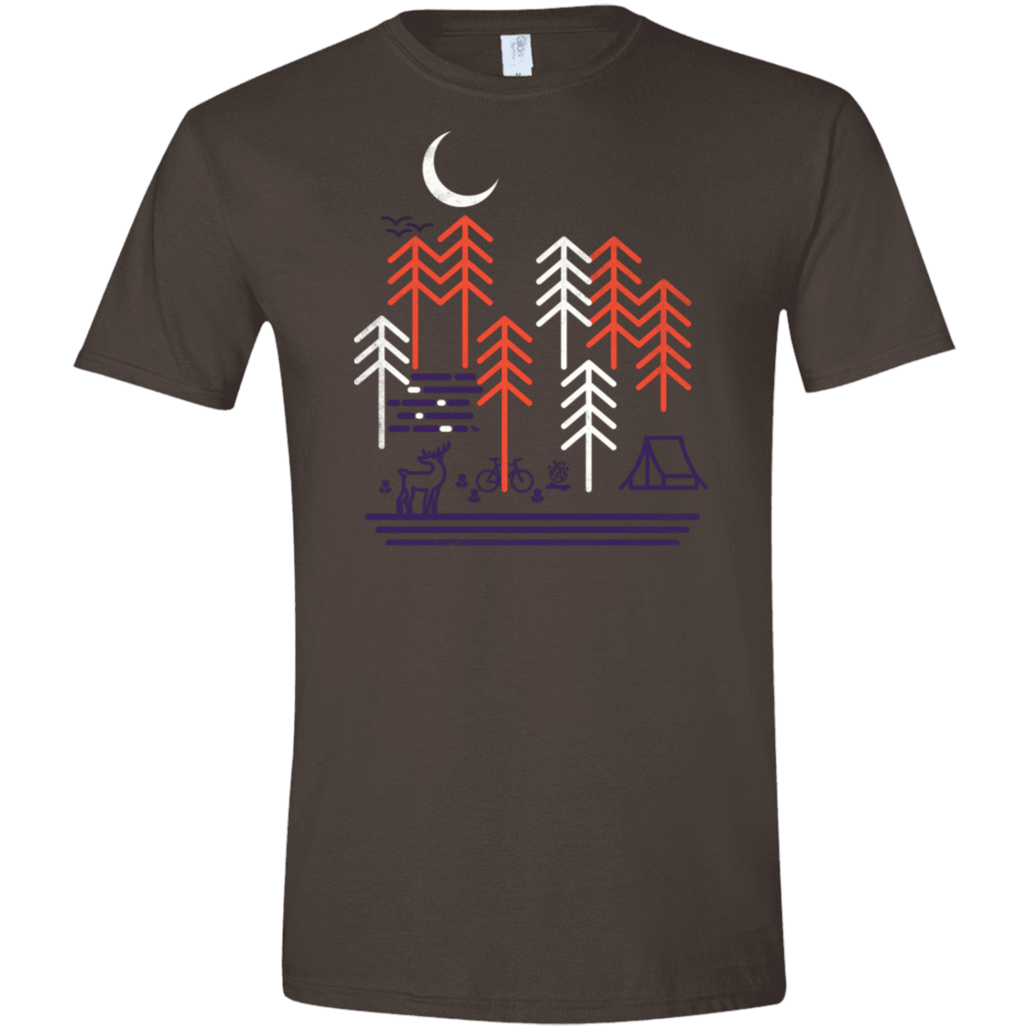 T-Shirts Dark Chocolate / S Bicycle Days Men's Semi-Fitted Softstyle