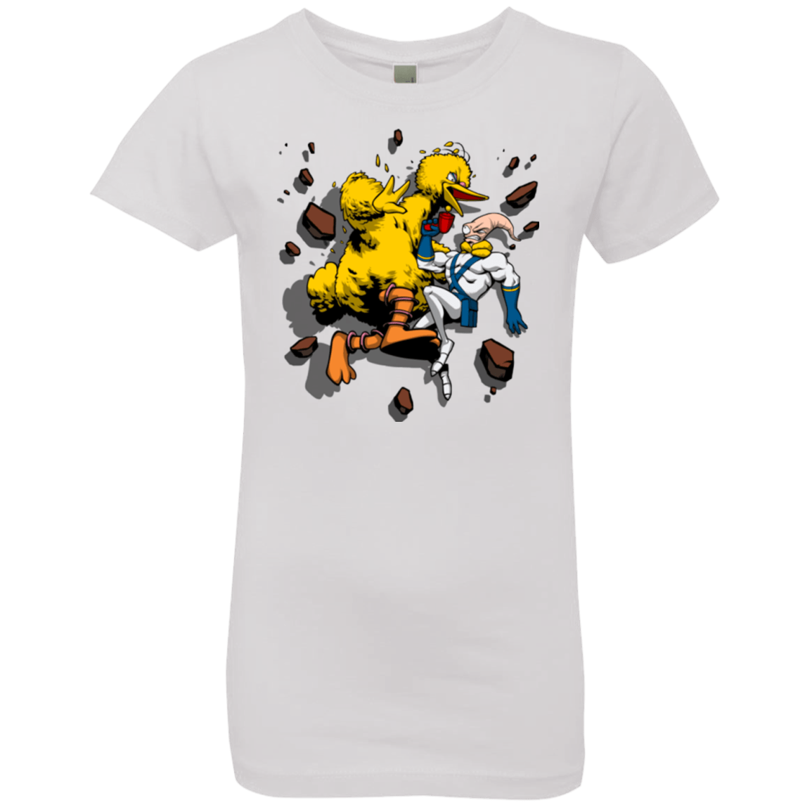 T-Shirts White / YXS Big Bird and Worm Girls Premium T-Shirt