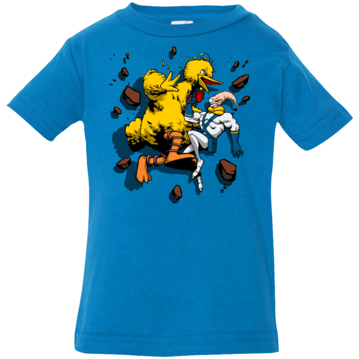 T-Shirts Cobalt / 6 Months Big Bird and Worm Infant Premium T-Shirt
