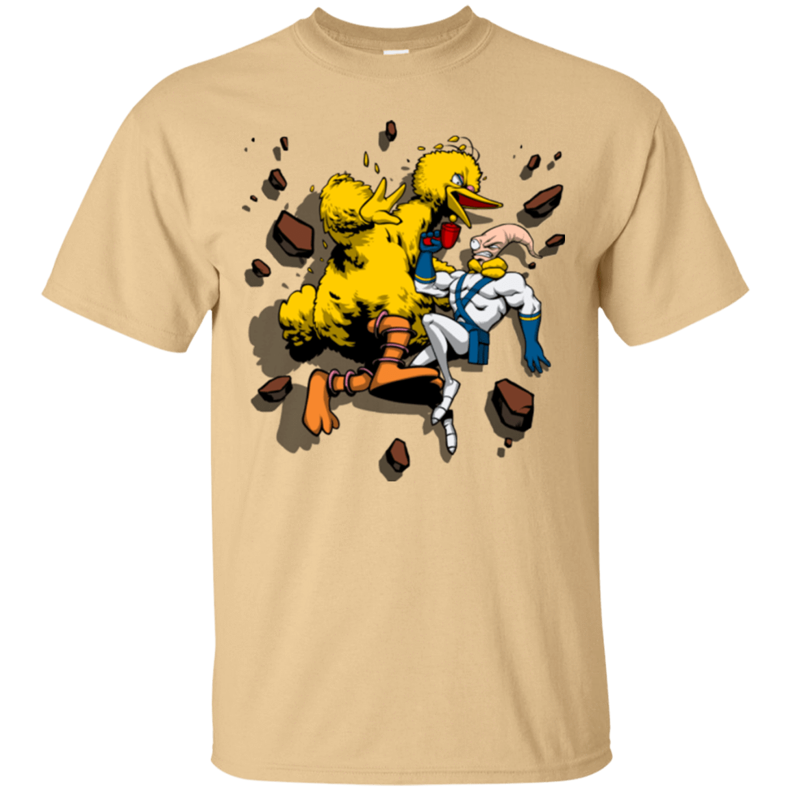 T-Shirts Vegas Gold / Small Big Bird and Worm T-Shirt