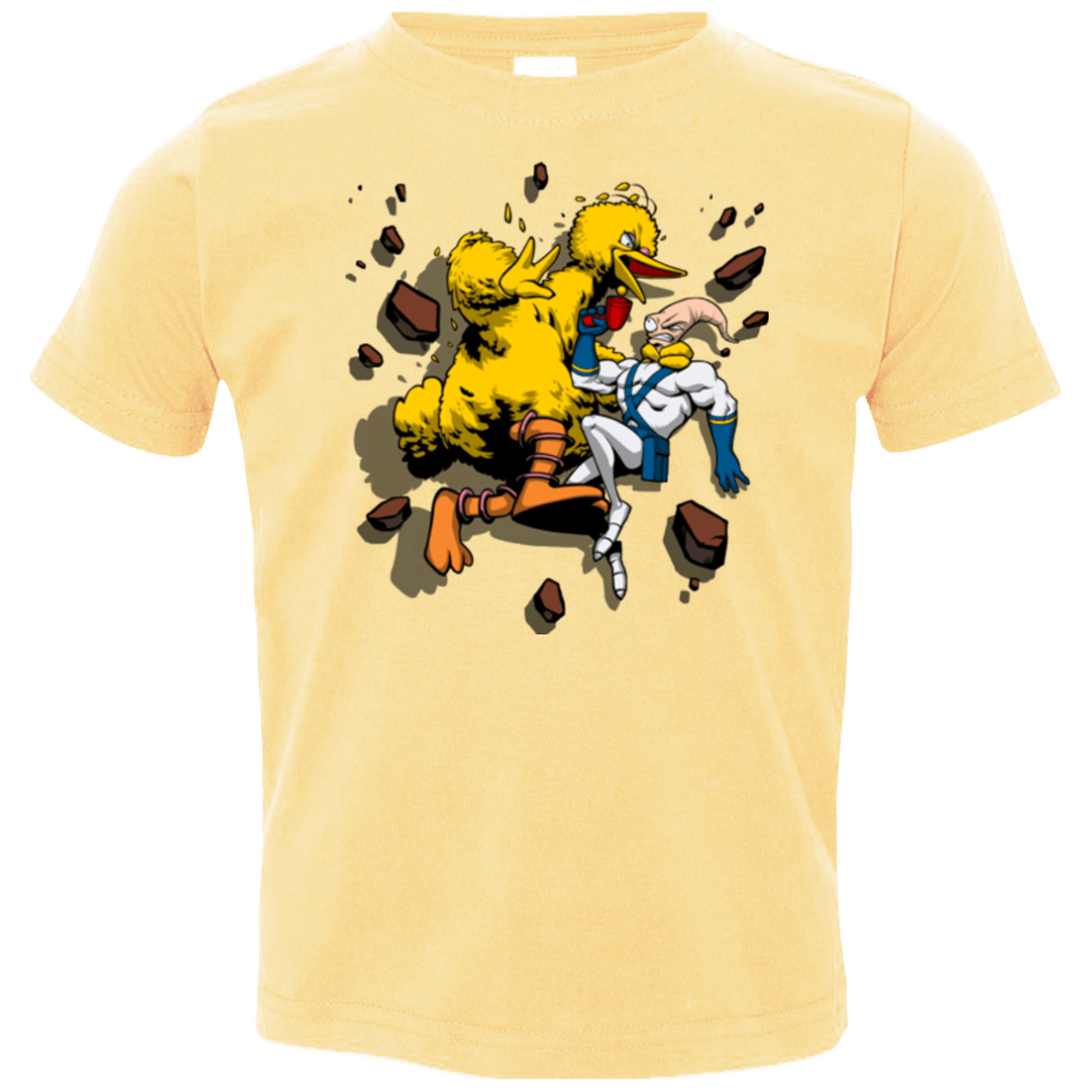 T-Shirts Butter / 2T Big Bird and Worm Toddler Premium T-Shirt