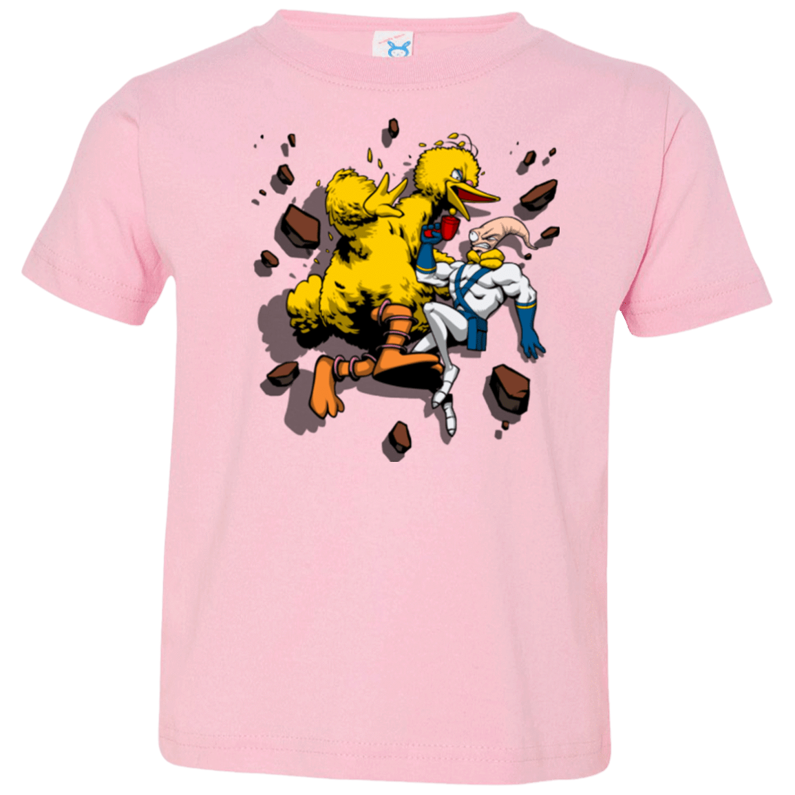 T-Shirts Pink / 2T Big Bird and Worm Toddler Premium T-Shirt