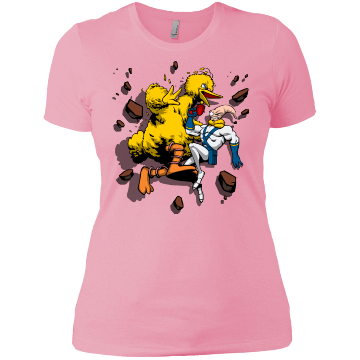 T-Shirts Light Pink / X-Small Big Bird and Worm Women's Premium T-Shirt