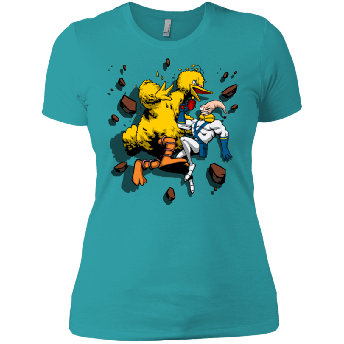 T-Shirts Tahiti Blue / X-Small Big Bird and Worm Women's Premium T-Shirt