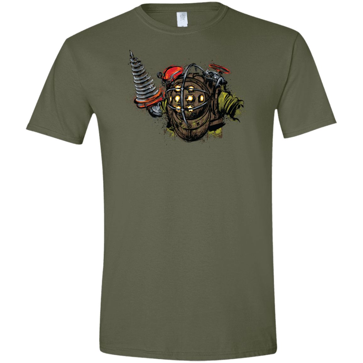 T-Shirts Military Green / S Big Daddy Men's Semi-Fitted Softstyle