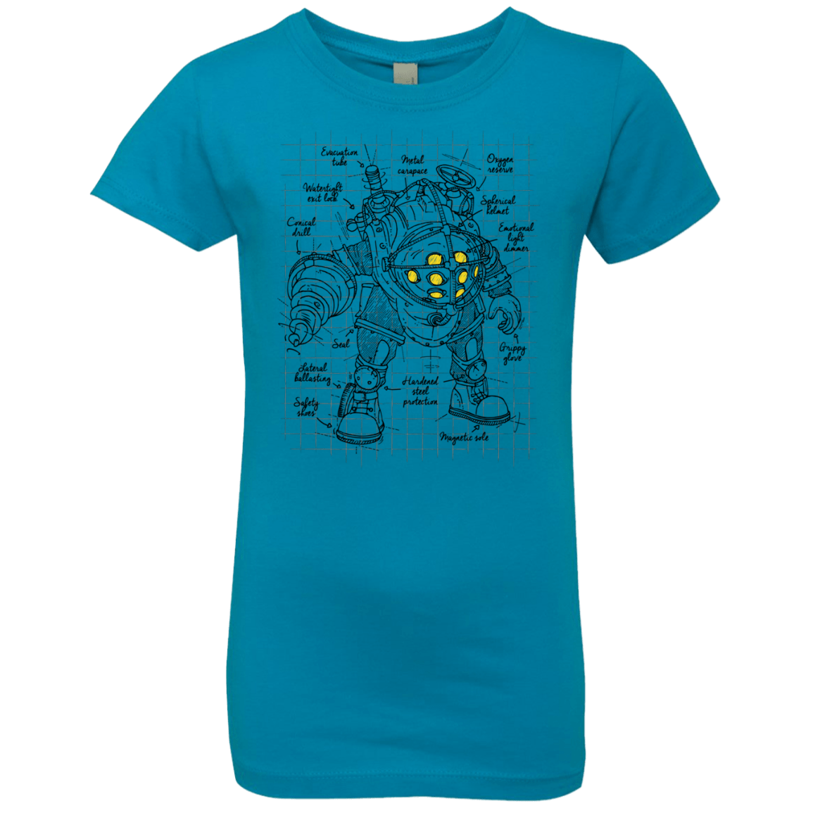 T-Shirts Turquoise / YXS Big Daddy Plan Girls Premium T-Shirt