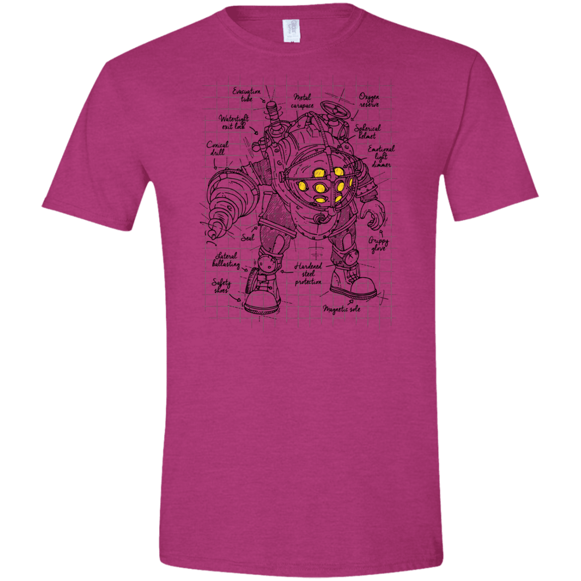 T-Shirts Antique Heliconia / S Big Daddy Plan Men's Semi-Fitted Softstyle