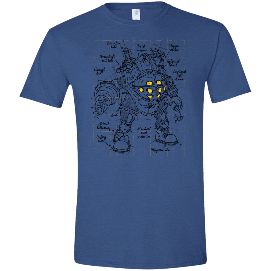 T-Shirts Heather Royal / X-Small Big Daddy Plan Men's Semi-Fitted Softstyle