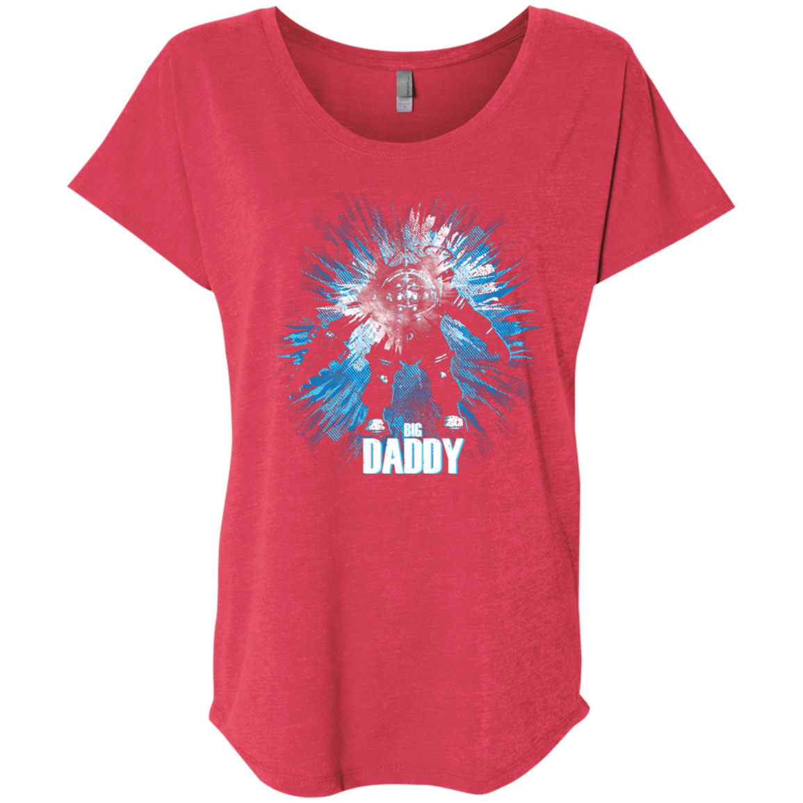 T-Shirts Vintage Red / X-Small Big Daddy Triblend Dolman Sleeve