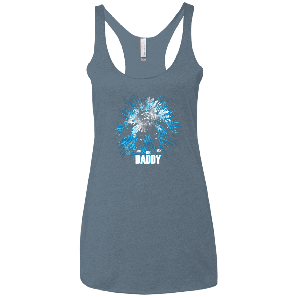T-Shirts Indigo / X-Small Big Daddy Women's Triblend Racerback Tank