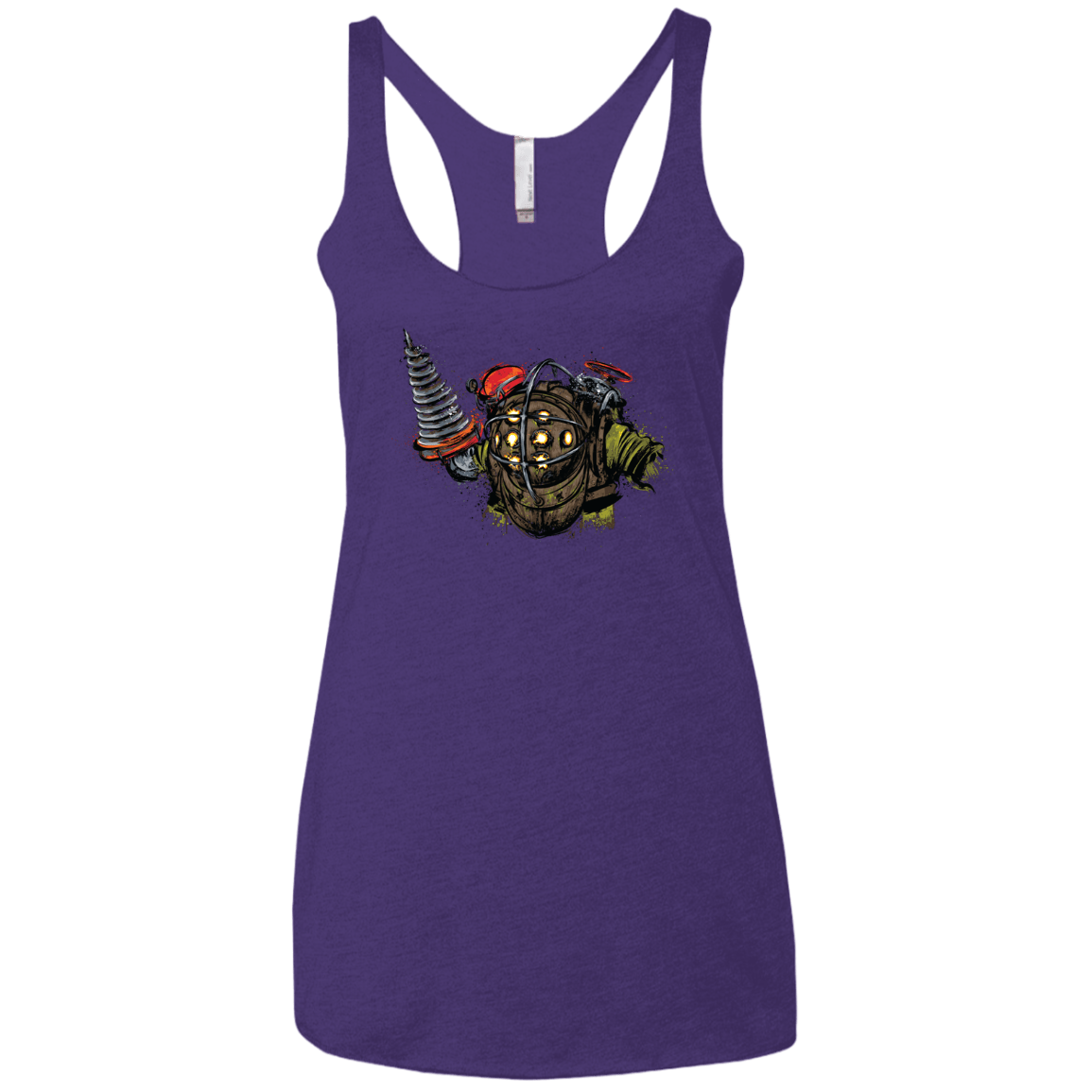 T-Shirts Purple Rush / X-Small Big Daddy Women's Triblend Racerback Tank