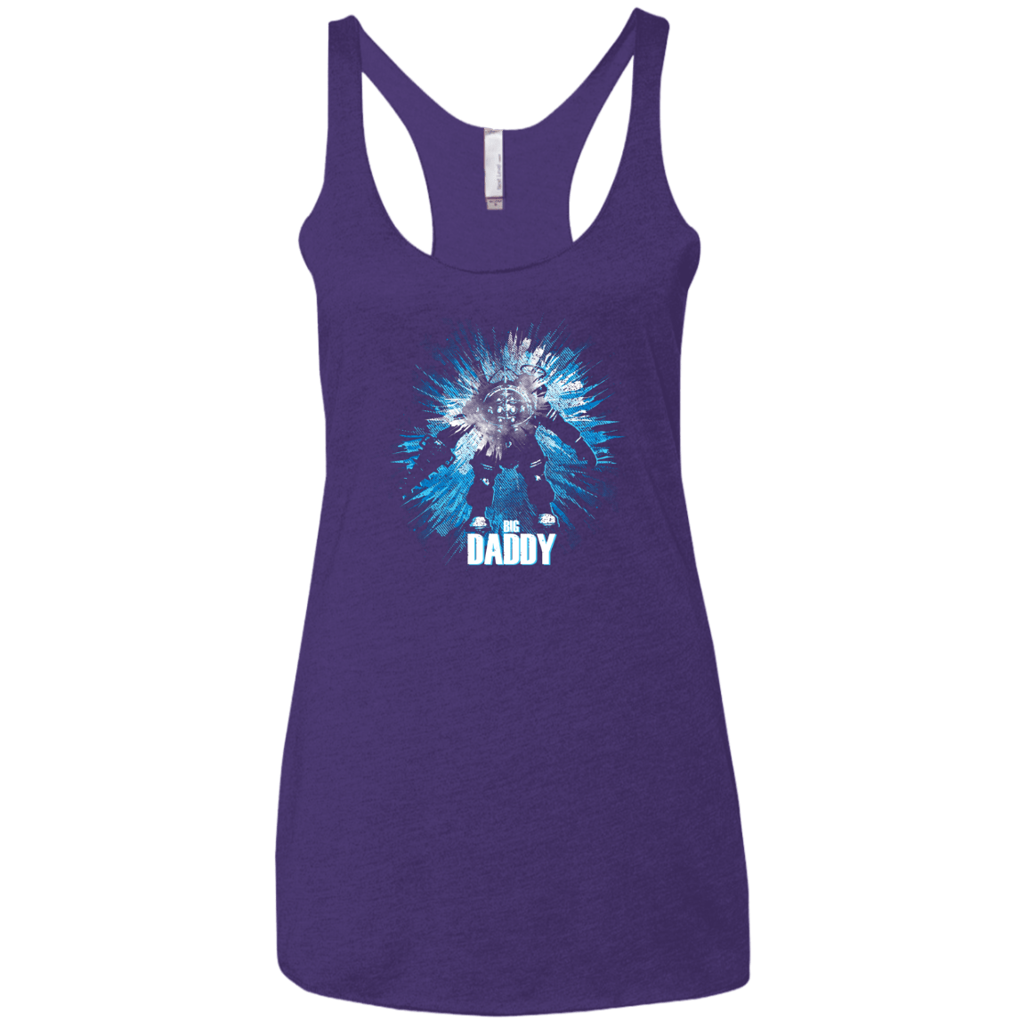 T-Shirts Purple Rush / X-Small Big Daddy Women's Triblend Racerback Tank