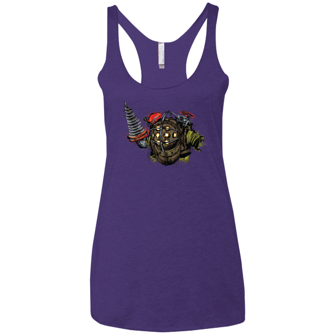 T-Shirts Purple / X-Small Big Daddy Women's Triblend Racerback Tank