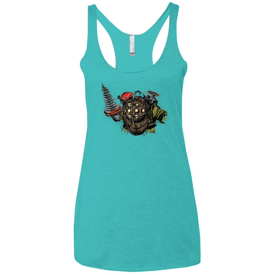 T-Shirts Tahiti Blue / X-Small Big Daddy Women's Triblend Racerback Tank