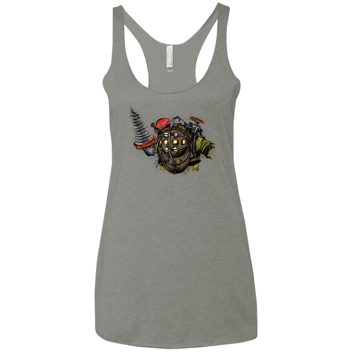 T-Shirts Venetian Grey / X-Small Big Daddy Women's Triblend Racerback Tank