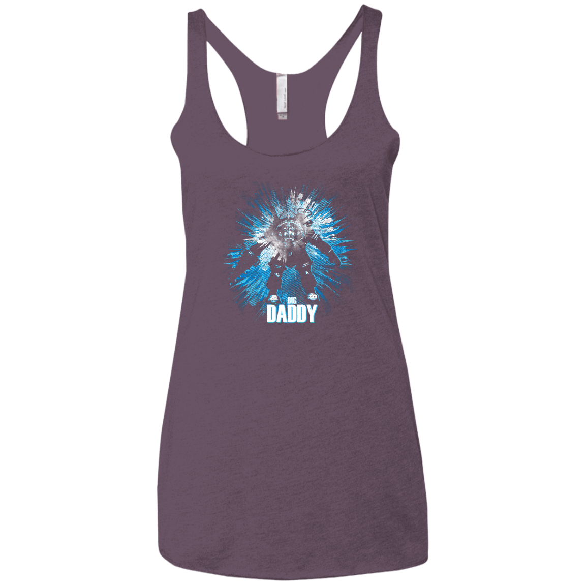 T-Shirts Vintage Purple / X-Small Big Daddy Women's Triblend Racerback Tank