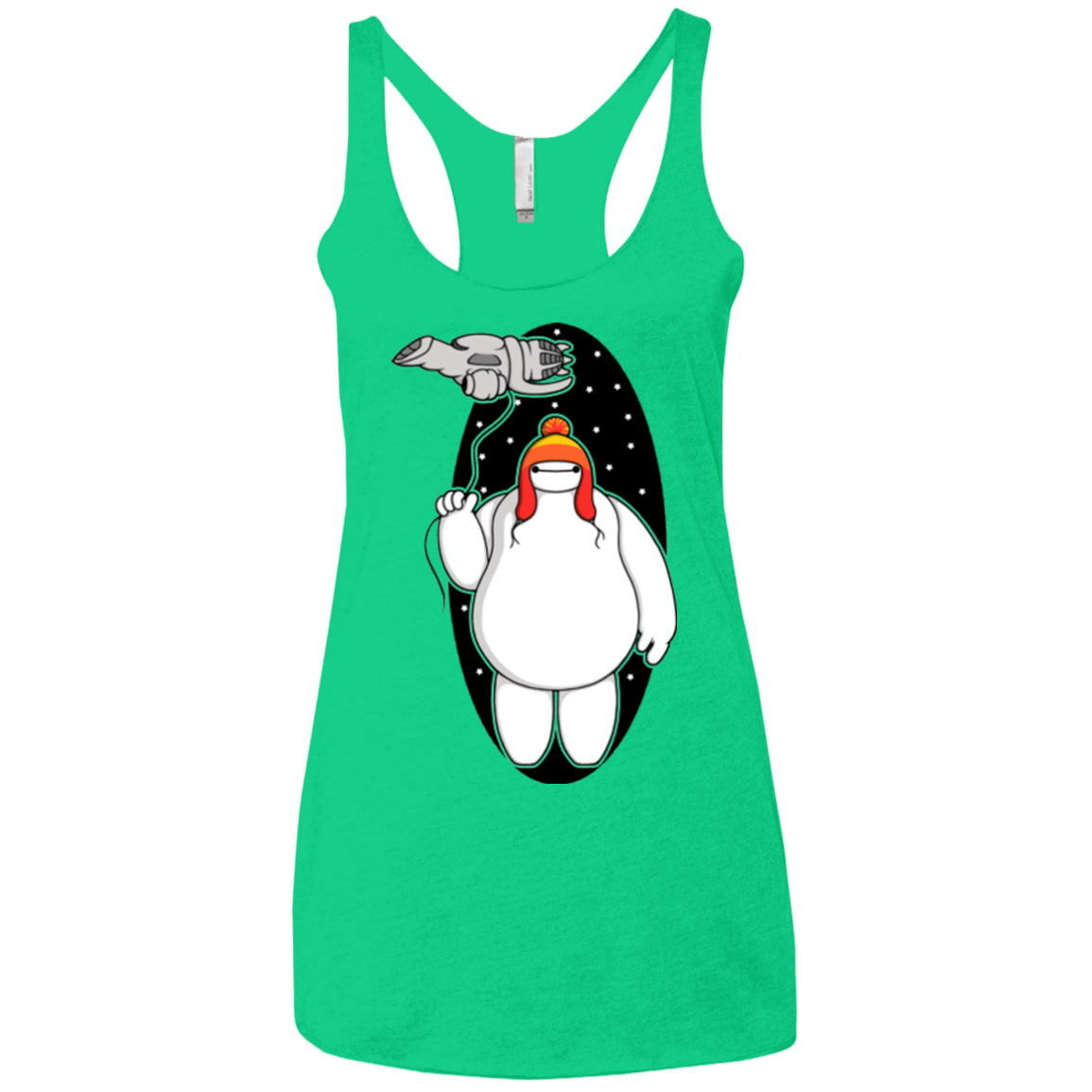 T-Shirts Envy / X-Small Big Damn Hero 6 Women's Triblend Racerback Tank