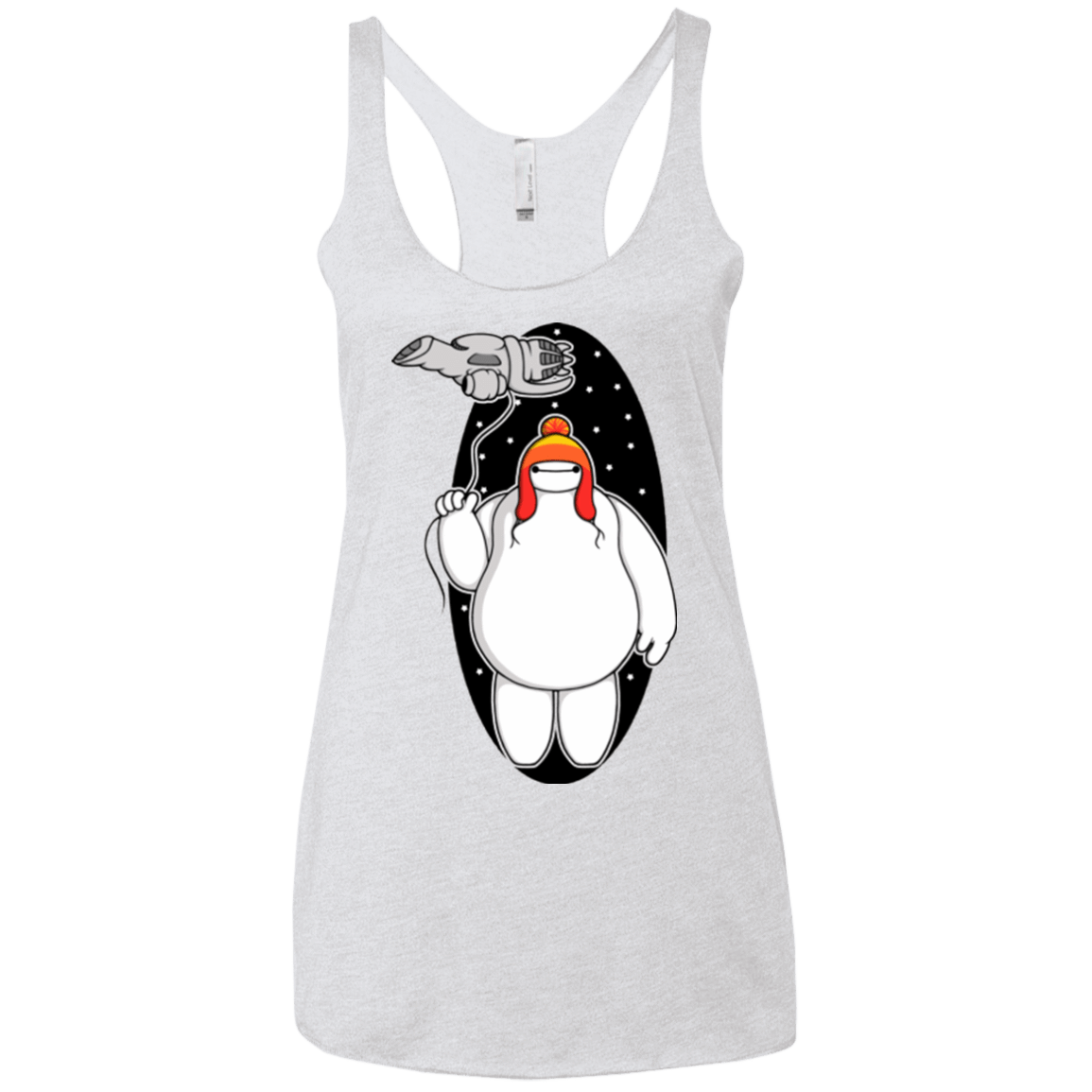 T-Shirts Heather White / X-Small Big Damn Hero 6 Women's Triblend Racerback Tank