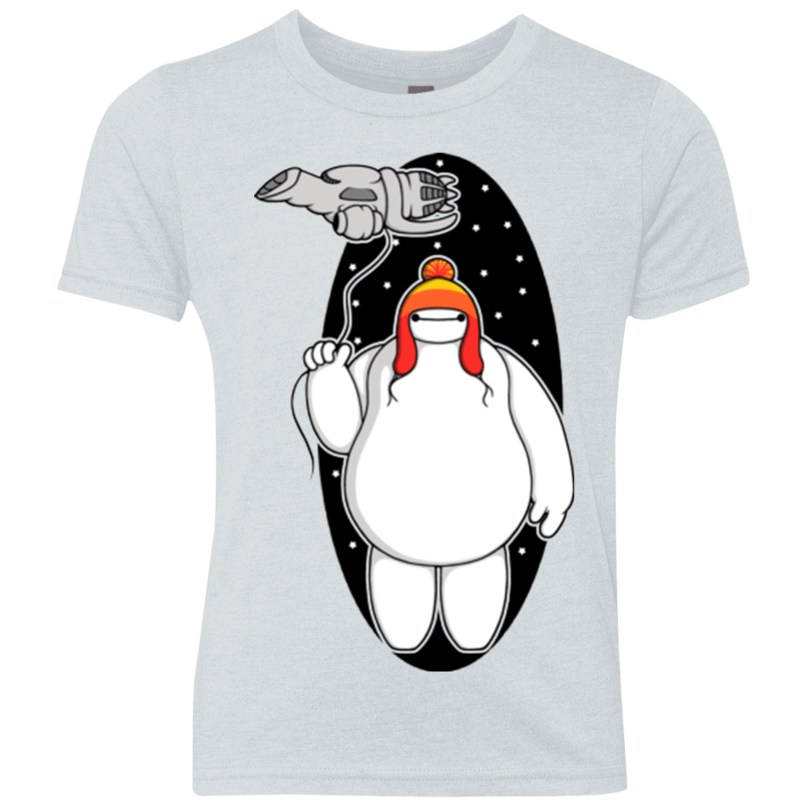 T-Shirts Heather White / YXS Big Damn Hero 6 Youth Triblend T-Shirt