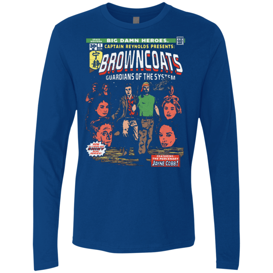 T-Shirts Royal / Small Big Damn Heroes Men's Premium Long Sleeve