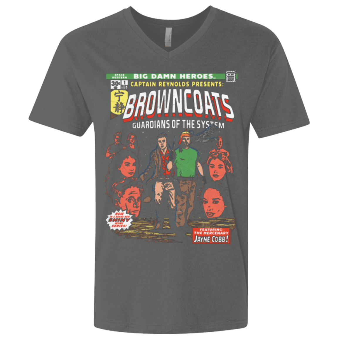 T-Shirts Heavy Metal / X-Small Big Damn Heroes Men's Premium V-Neck