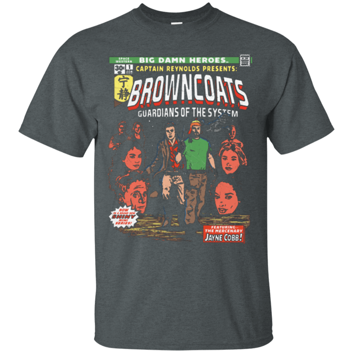 T-Shirts Dark Heather / Small Big Damn Heroes T-Shirt