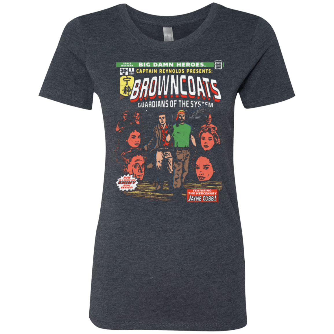 T-Shirts Vintage Navy / Small Big Damn Heroes Women's Triblend T-Shirt