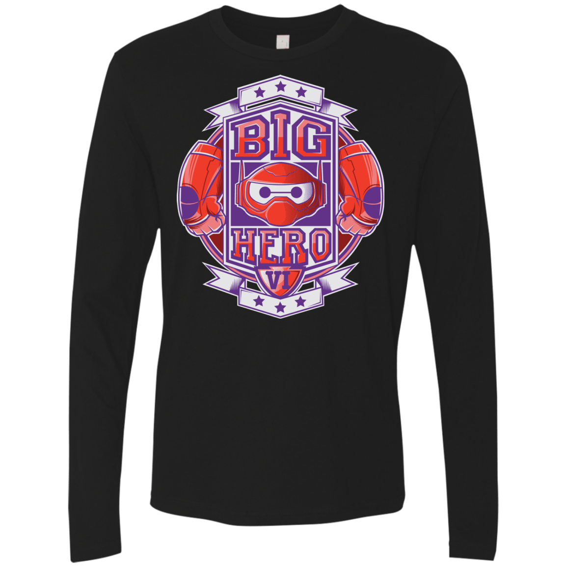 T-Shirts Black / Small BIG HERO VI BOXING Men's Premium Long Sleeve