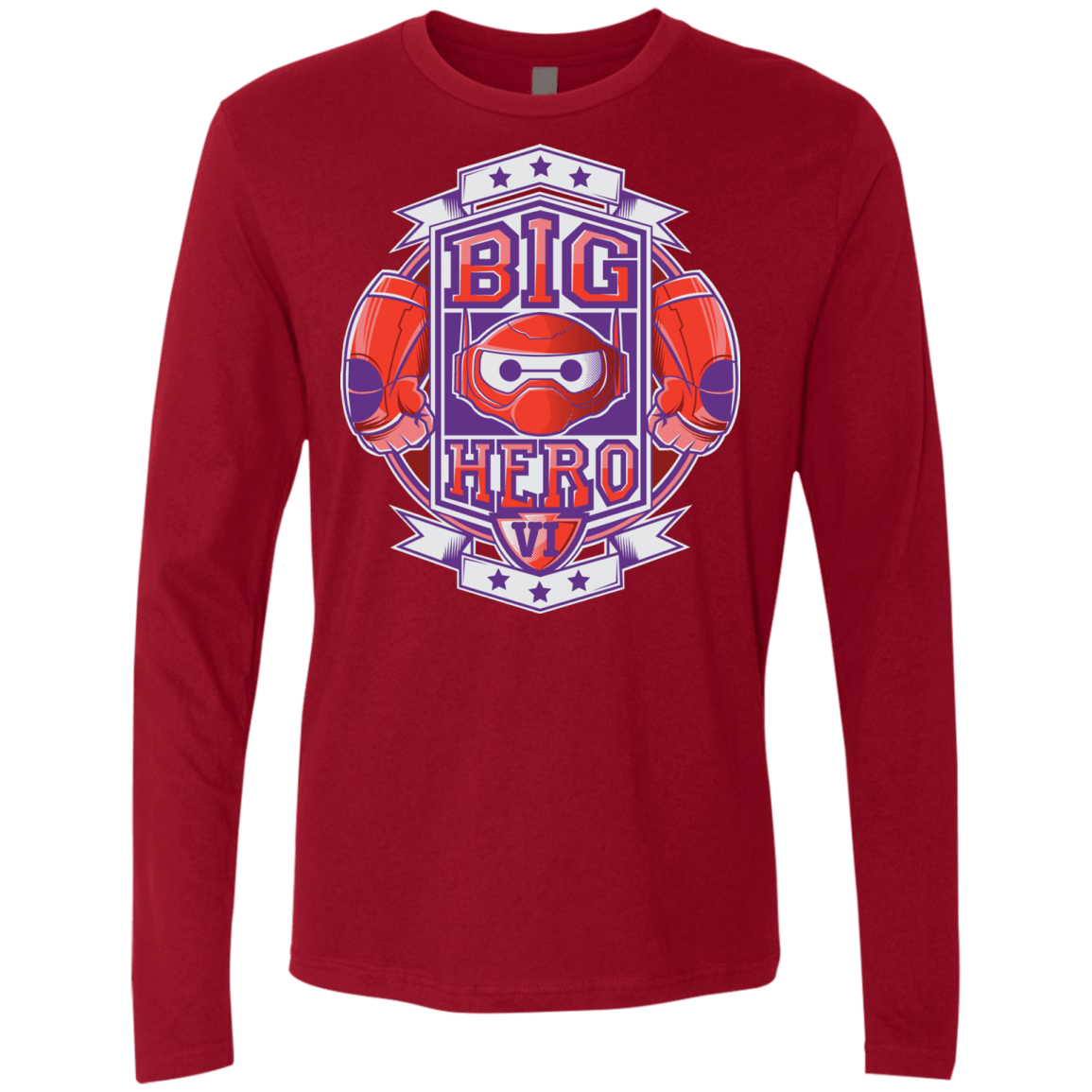 T-Shirts Cardinal / Small BIG HERO VI BOXING Men's Premium Long Sleeve
