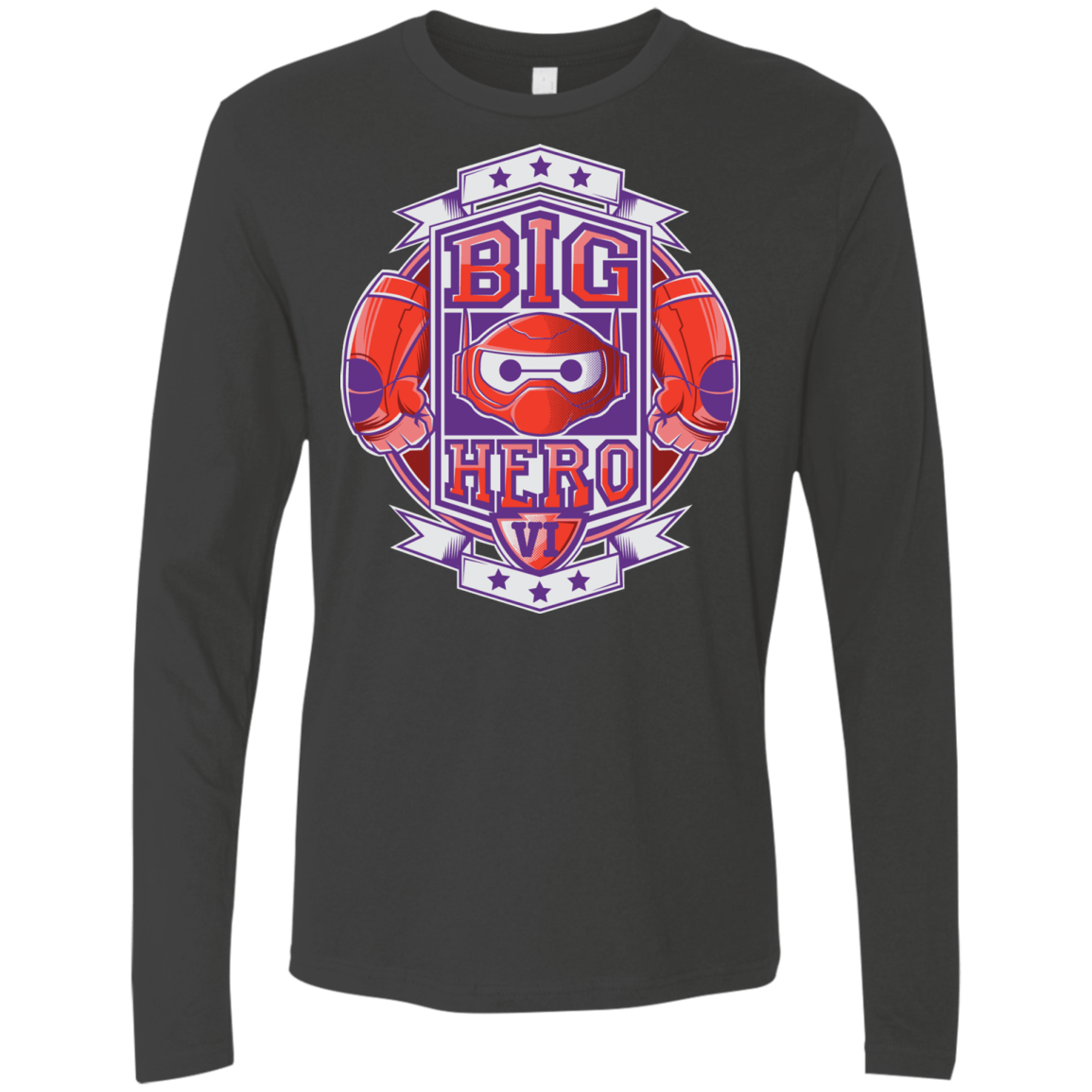 T-Shirts Heavy Metal / Small BIG HERO VI BOXING Men's Premium Long Sleeve