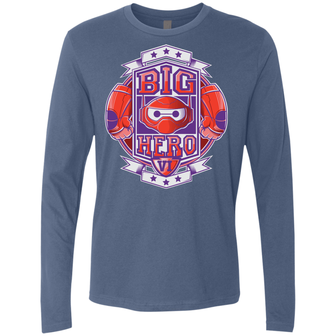 T-Shirts Indigo / Small BIG HERO VI BOXING Men's Premium Long Sleeve