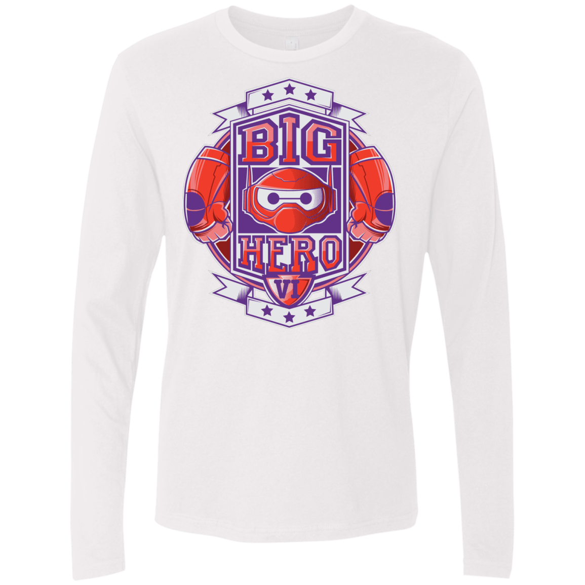 T-Shirts White / Small BIG HERO VI BOXING Men's Premium Long Sleeve