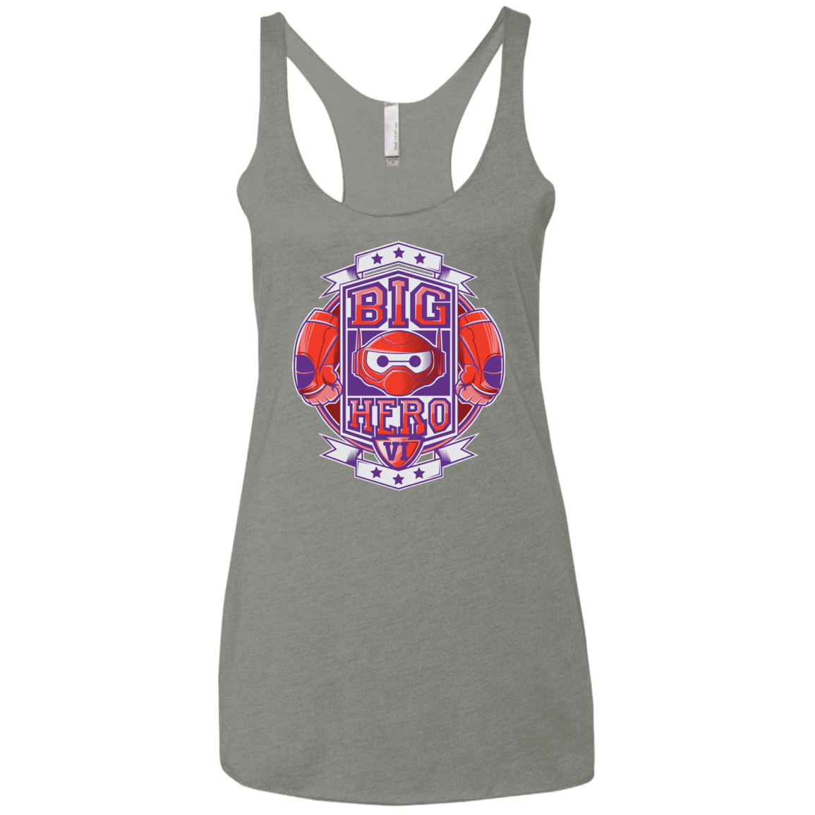 T-Shirts Venetian Grey / X-Small BIG HERO VI BOXING Women's Triblend Racerback Tank