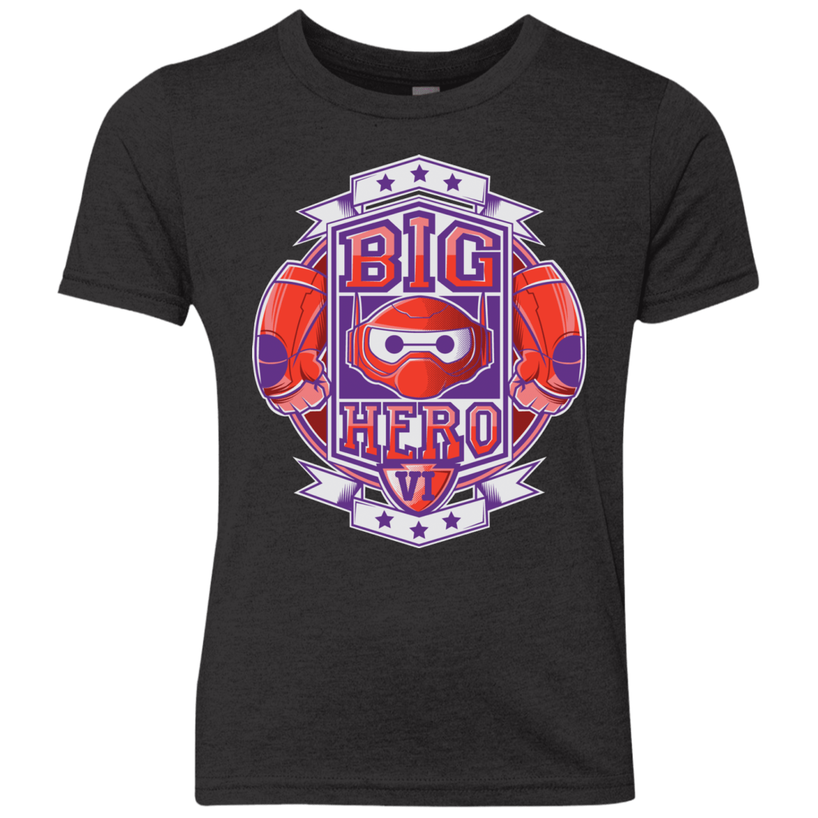 T-Shirts Vintage Black / YXS BIG HERO VI BOXING Youth Triblend T-Shirt