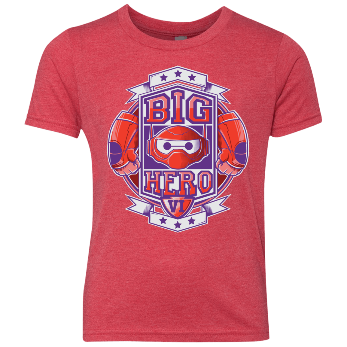 T-Shirts Vintage Red / YXS BIG HERO VI BOXING Youth Triblend T-Shirt