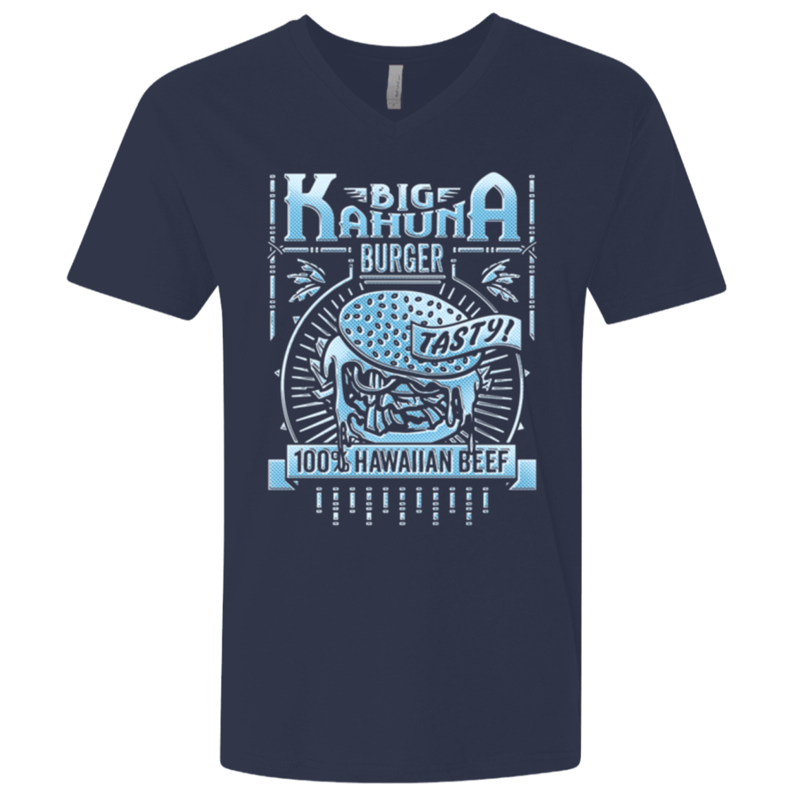 T-Shirts Midnight Navy / X-Small Big Kahuna Burger Men's Premium V-Neck