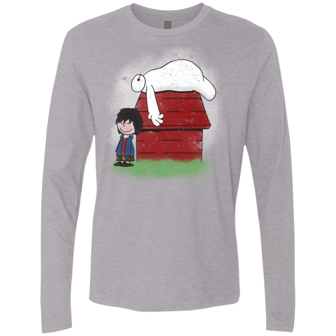 T-Shirts Heather Grey / Small Big Peanut 6 Men's Premium Long Sleeve